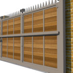 Sliding Gate - Metal Framed with Timber - The Dartford - side