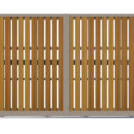 Sliding Gate - Metal Framed with Timber - The Henley - closed