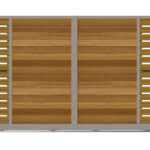 Sliding Gate - Metal Framed with Timber - The Malvern - open