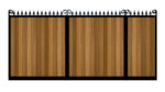 Sliding Gate - Metal Framed with Timber - The Middleton