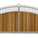 Sliding Gate - Metal Framed with Timber - The Oxford - closed