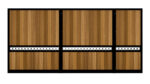 Sliding Gate - Metal Framed with Timber - The Sandbanks
