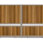 Sliding Gate - Metal Framed with Timber - The Sandbanks - closed