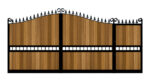 Sliding Gate - Metal Framed with Timber - The Waltham Forest
