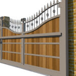 Sliding Gate - Metal Framed with Timber - The Westfield - side