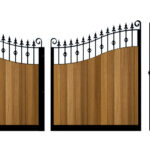 Sliding Gate - Metal Framed with Timber - The Westfield - split