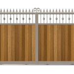 Sliding Gate - Metal Framed with Timber - The Wilton - closed