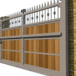 Sliding Gate - Metal Framed with Timber - The Wilton - side