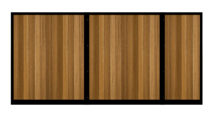 Sliding Gate - Metal Framed with Timber - The York