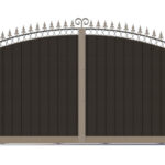 Sliding Gate in Composite - The Bath - closed