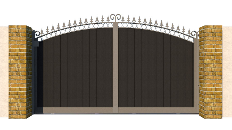 Sliding Gate in Composite - The Bath - closed