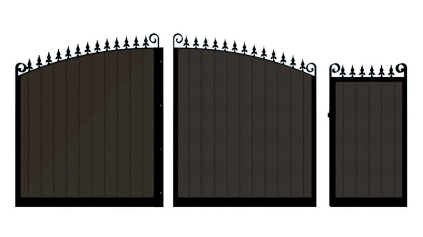 Sliding Gate in Composite - The Dorchester - split