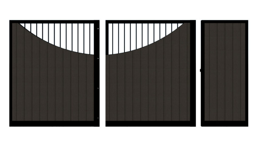 Sliding Gate in Composite - The Lyndhurst - split
