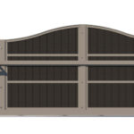 Sliding Gate in Composite - The Shropshire - rear