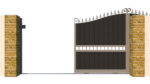 Sliding Gate in Composite - The Waltham Forest - opening