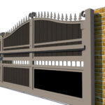 Sliding Gate in Composite - The Waltham Forest - side