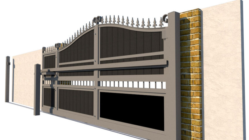 Sliding Gate in Composite - The Waltham Forest - side