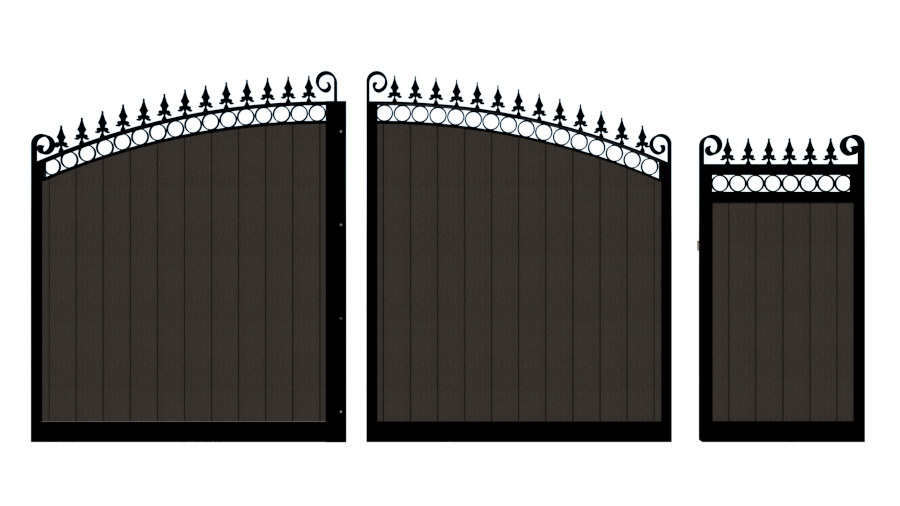 Sliding Gate in Composite - The Wilton - side