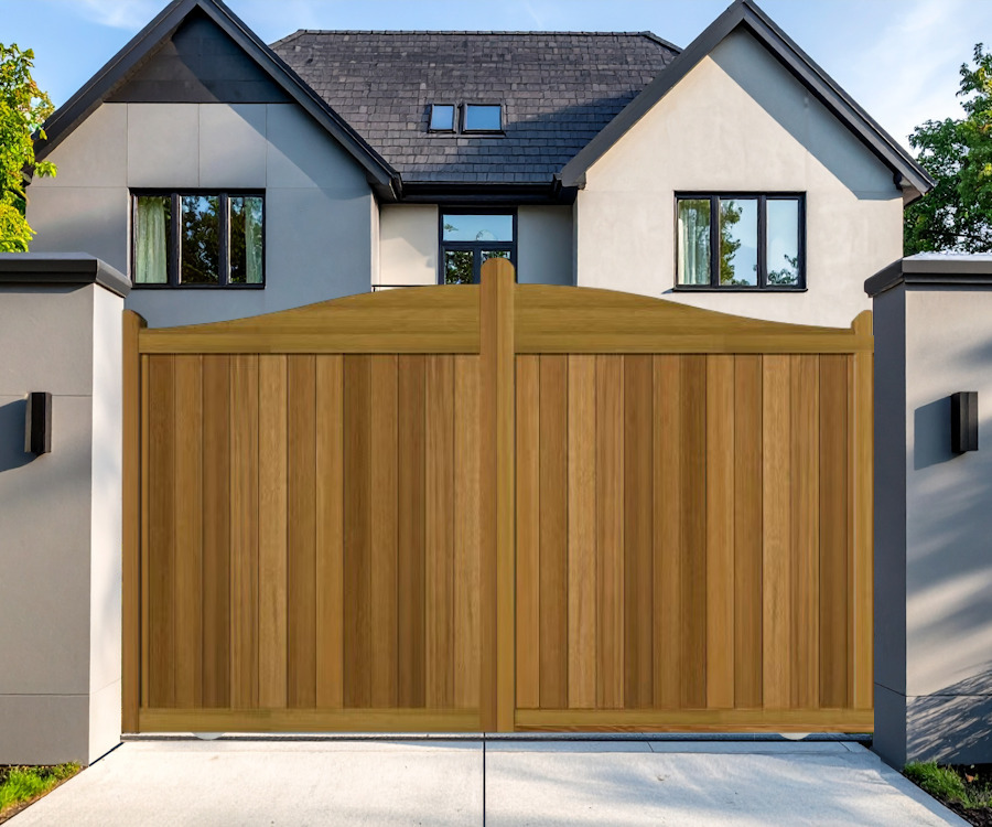 Sliding Gates in Hardwood The Brookwood