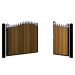 Stratford Iroko Split Driveway Gate
