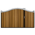 Stratford Iroko Split Driveway Gate