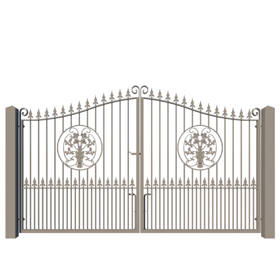 The Buckinghamshire metal driveway gate - showing closed