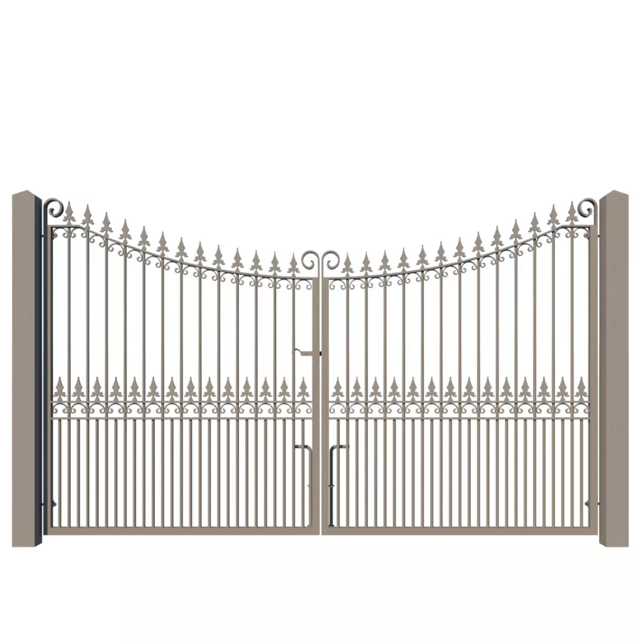 The Chelmsford metal driveway gate - closed