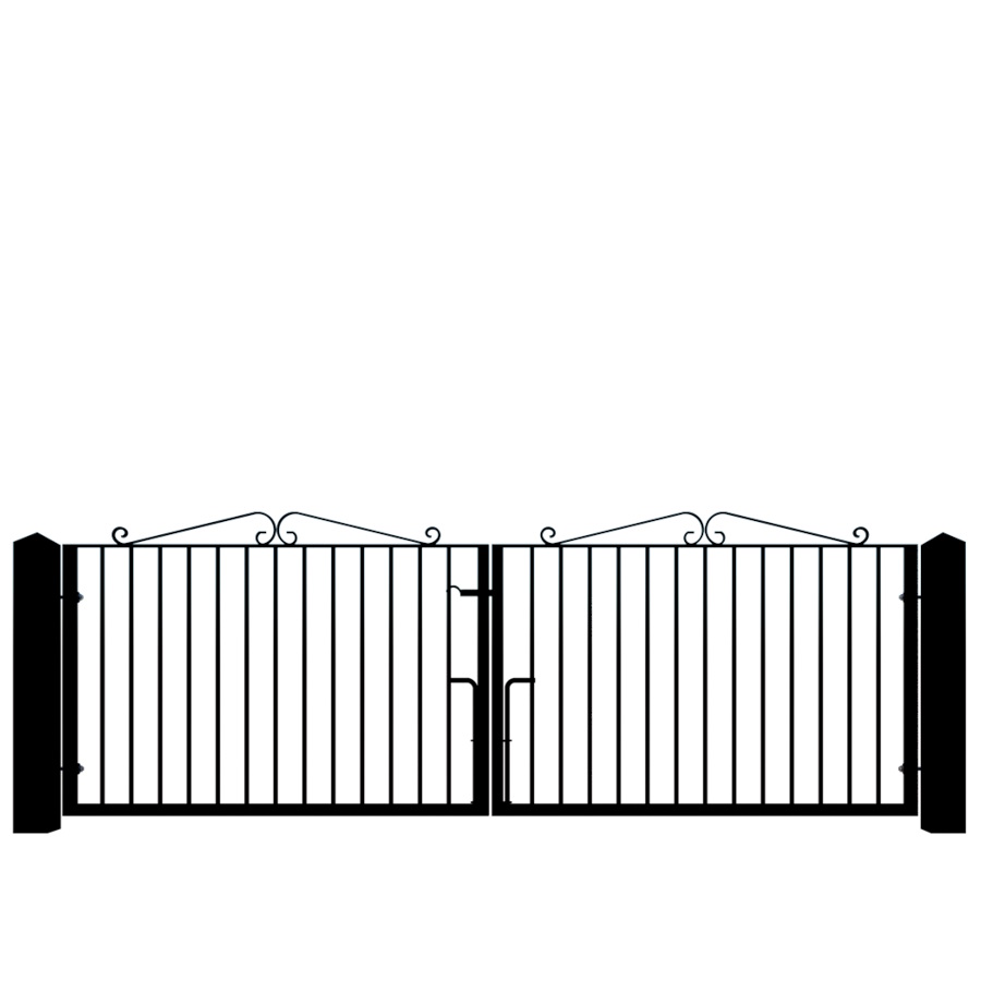 The Somerset metal driveway gate