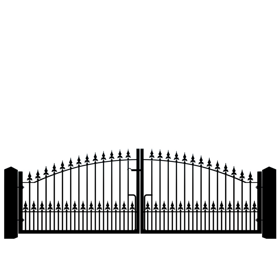 The Surrey Low height metal driveway gate