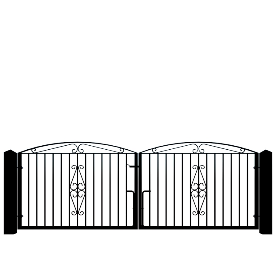 The Taunton metal driveway gate