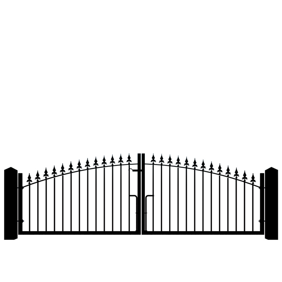 The Wycombe Low metal driveway gate