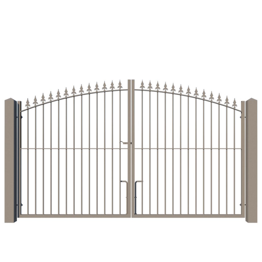 The Wycombe metal driveway gate - showing closed