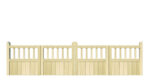 Wooden Bi-fold Driveway Gates - The Baywood