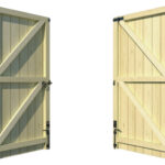 Wooden Bi-fold Driveway Gates - The Guildford - rear opening