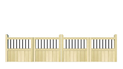 Wooden Bi-fold Driveway Gates - The Shrewsbury