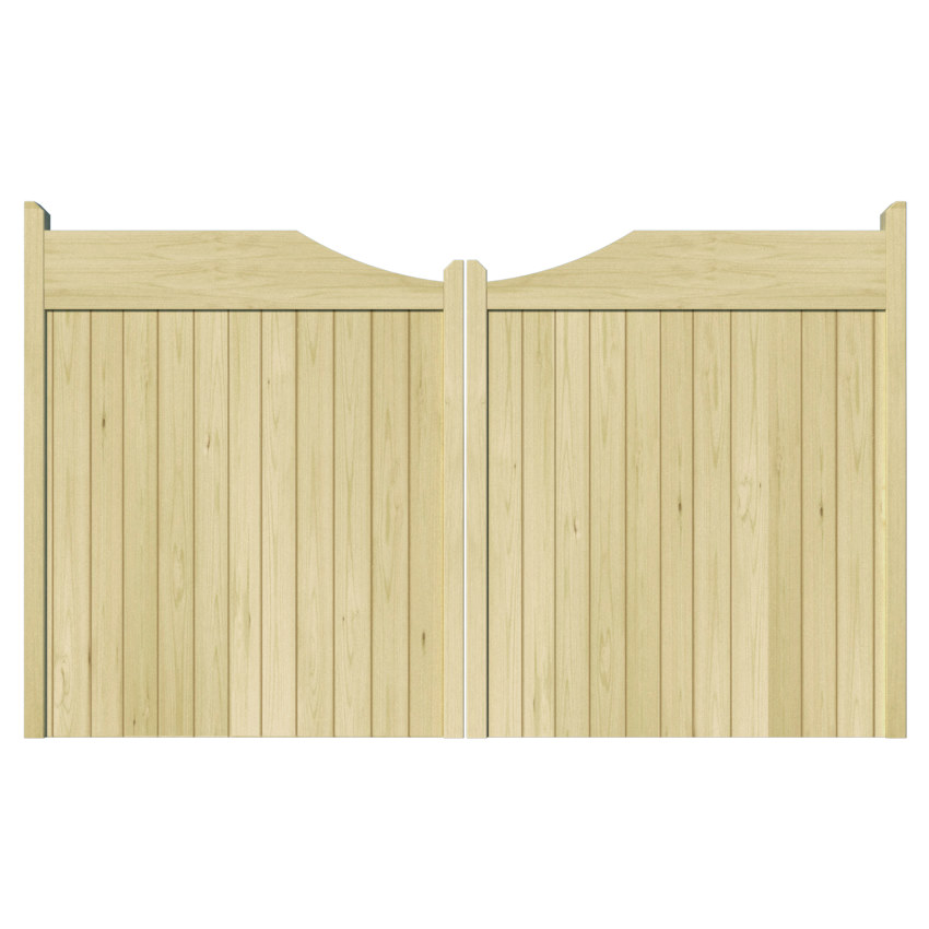 Wooden Driveway Gate - The Comptonwood