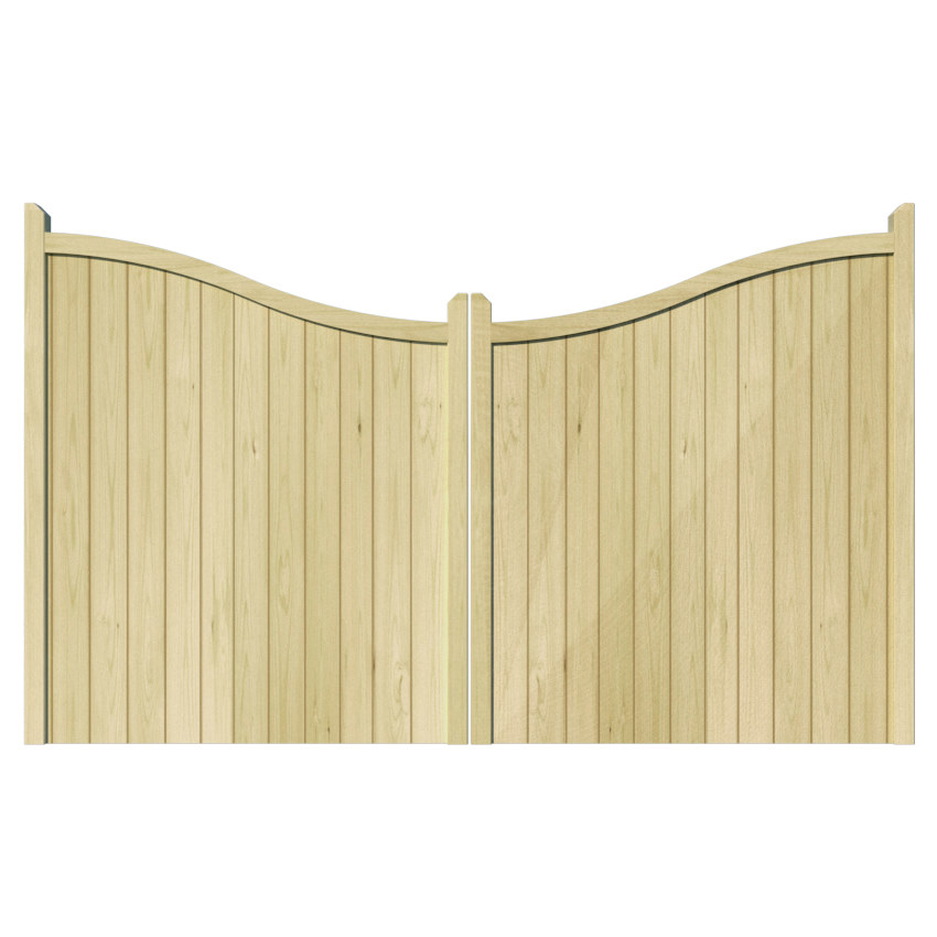 Wooden Driveway Gate - The Cotswold
