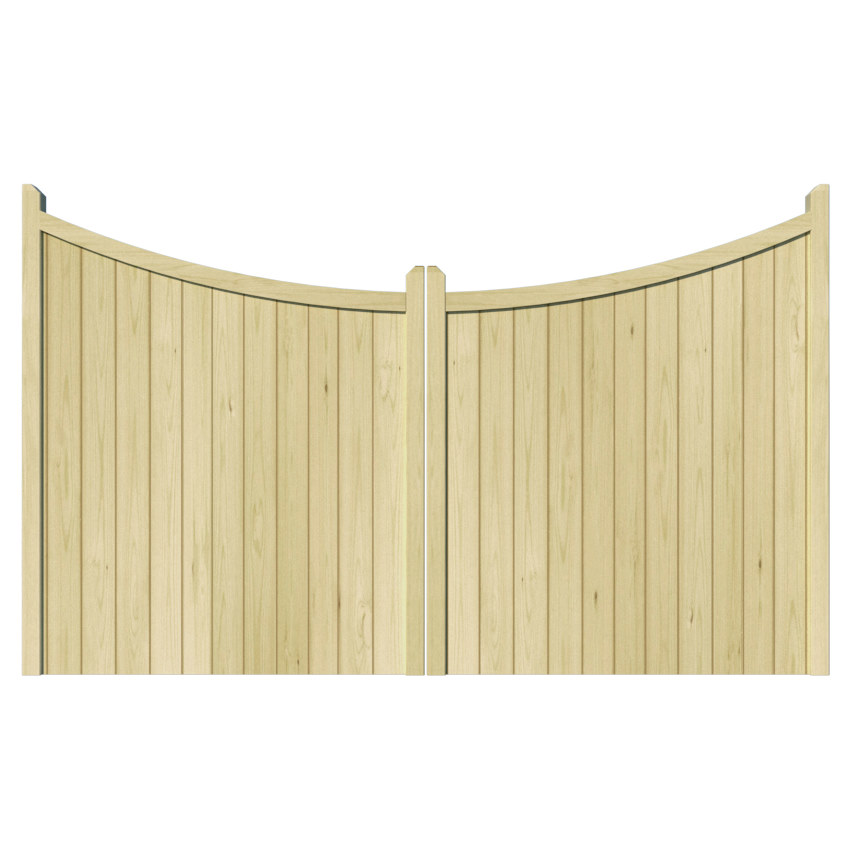 Wooden Driveway Gate - The Hazelwood