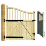 Wooden Driveway Gate - The Heritage - rear 2