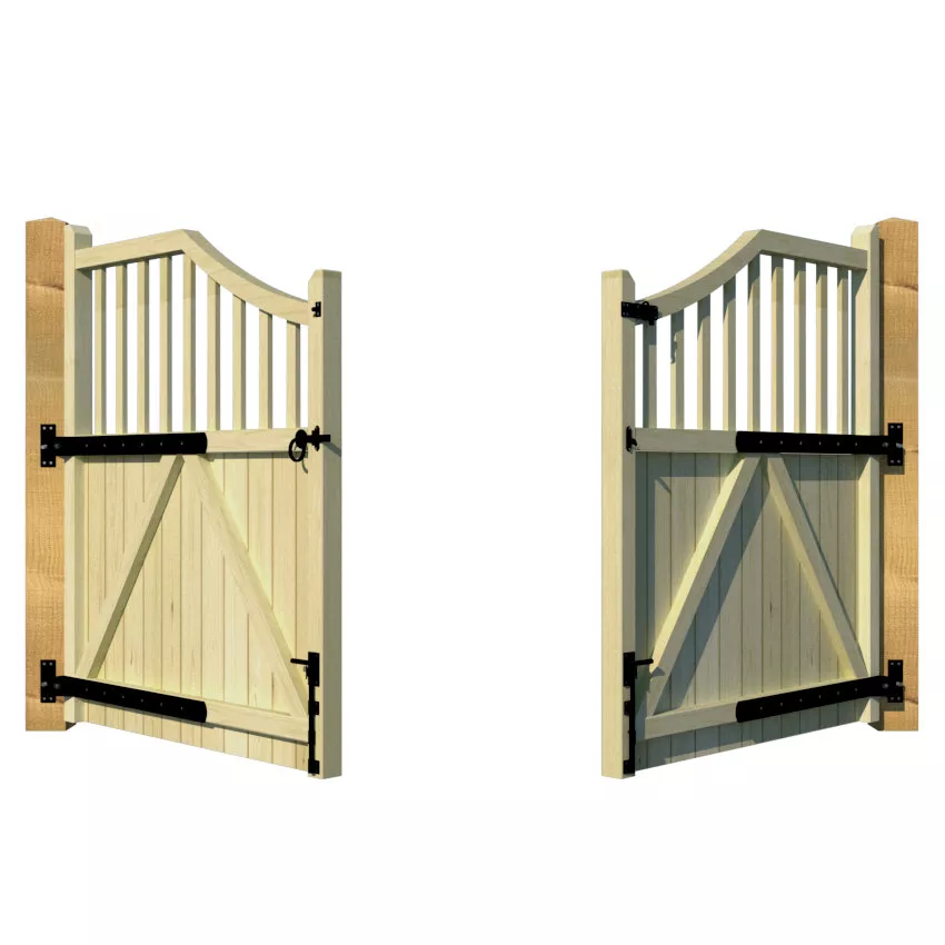 Wooden Driveway Gate - The Hinchleywood - rear 1