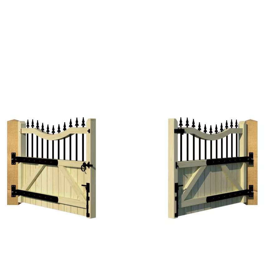 Wooden Driveway Gate - The Holmewood - rear 1