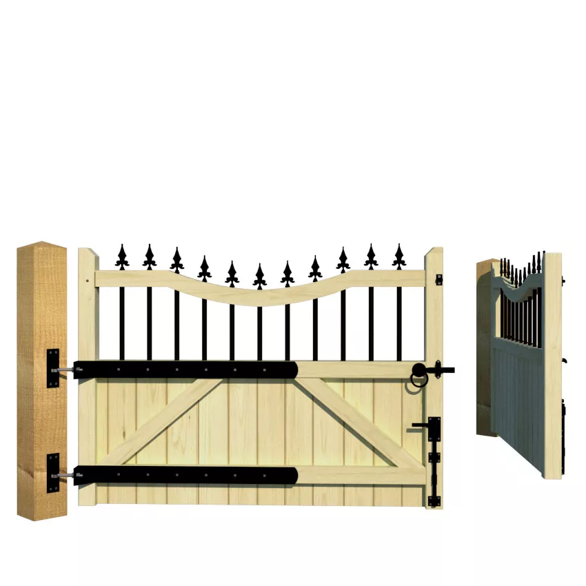 Wooden Driveway Gate - The Holmewood - rear 2