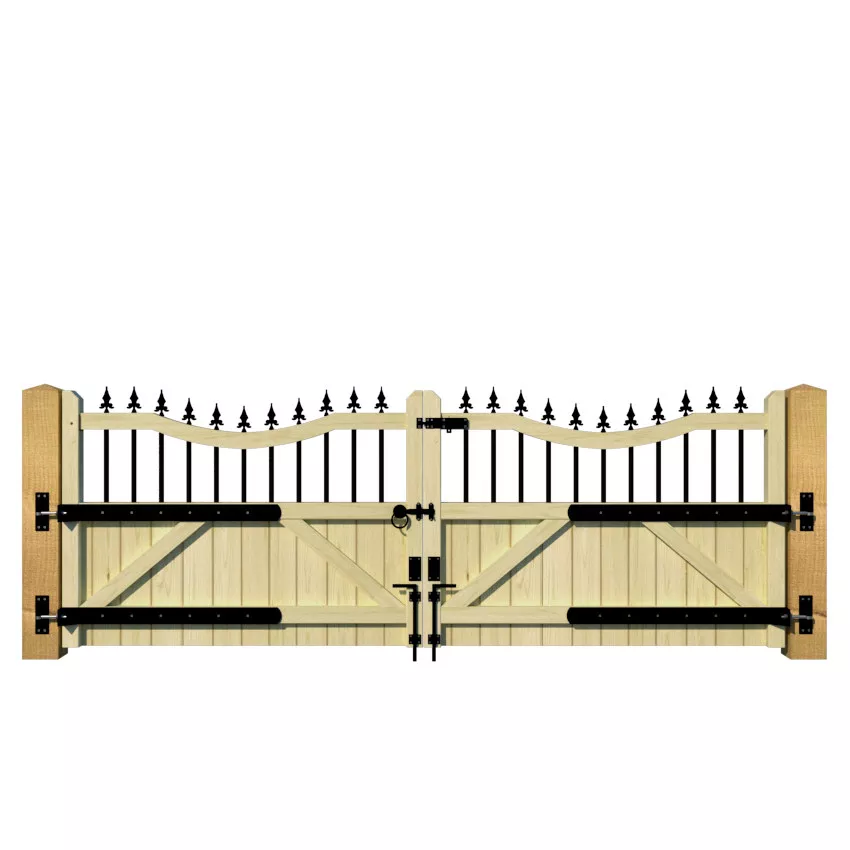 Wooden Driveway Gate - The Holmewood - rear