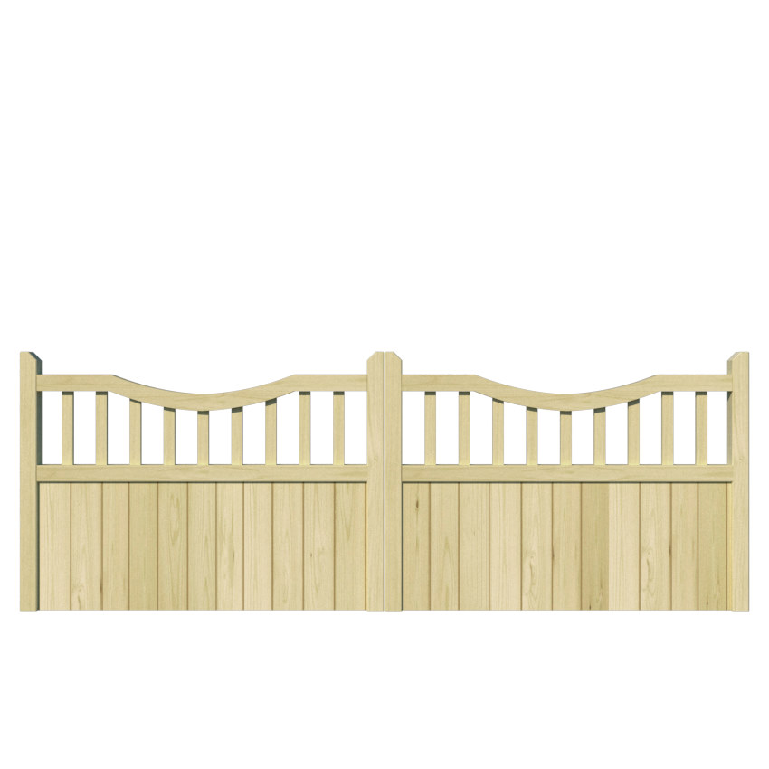 Wooden Driveway Gate - The Knowlwood