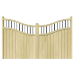 Wooden Driveway Gate - The Outwood Reverse