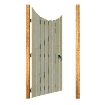 Wooden Side Gate - The Bakerswood - open