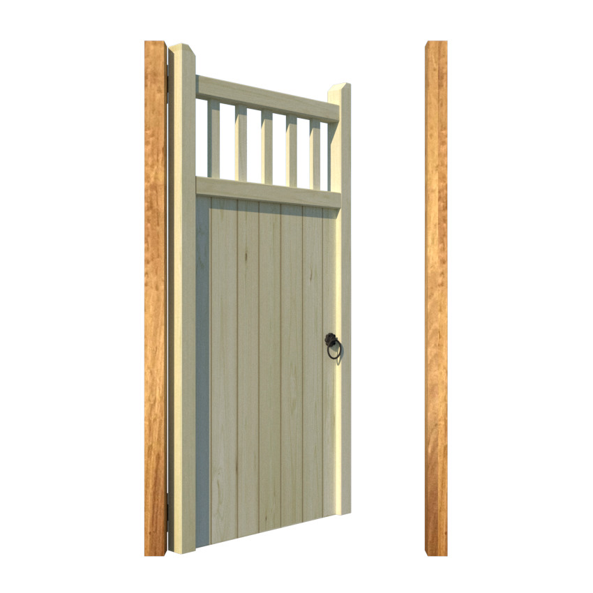 Wooden Side Gate - The Baywood - open