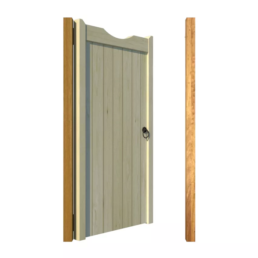 Wooden Side Gate - The Comptonwood - open