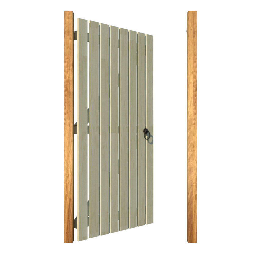 Wooden Side Gate - The Dukeswood - open