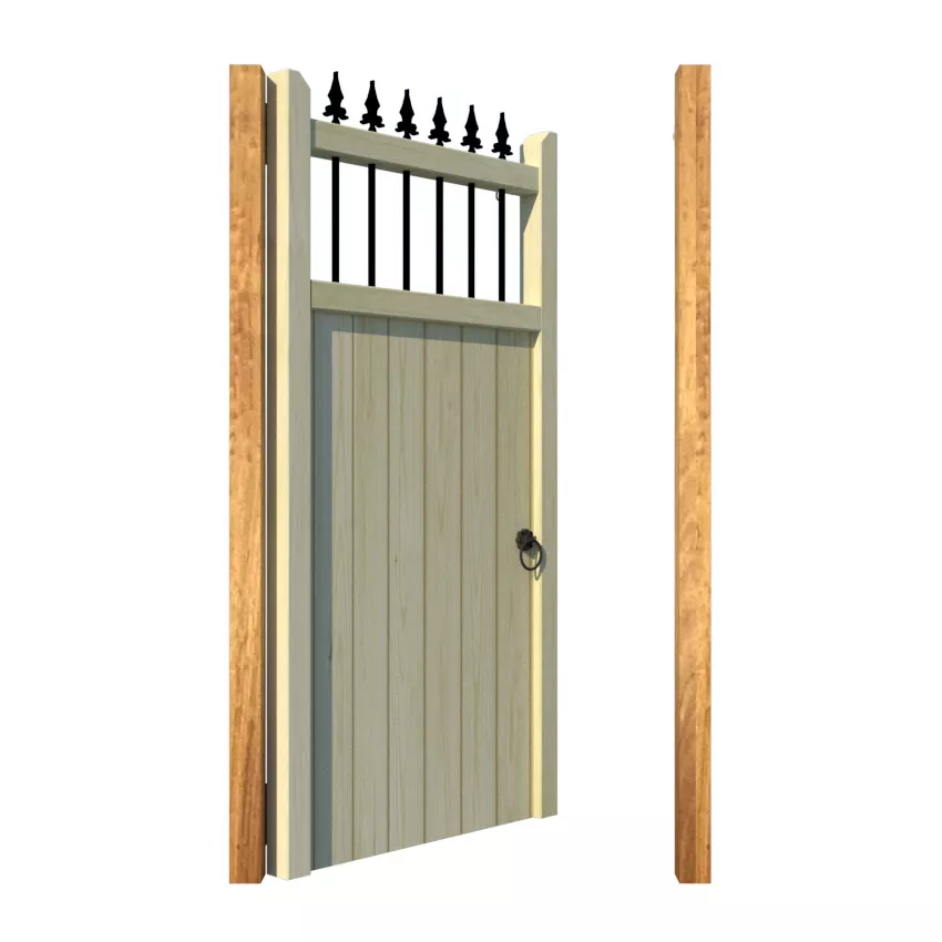 Wooden Side Gate - The Falmouth - open